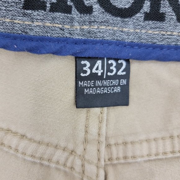 Iron Co. Jeans Iron Co 5 Pocket Straight Leg Jeans Tan Mens 34x32